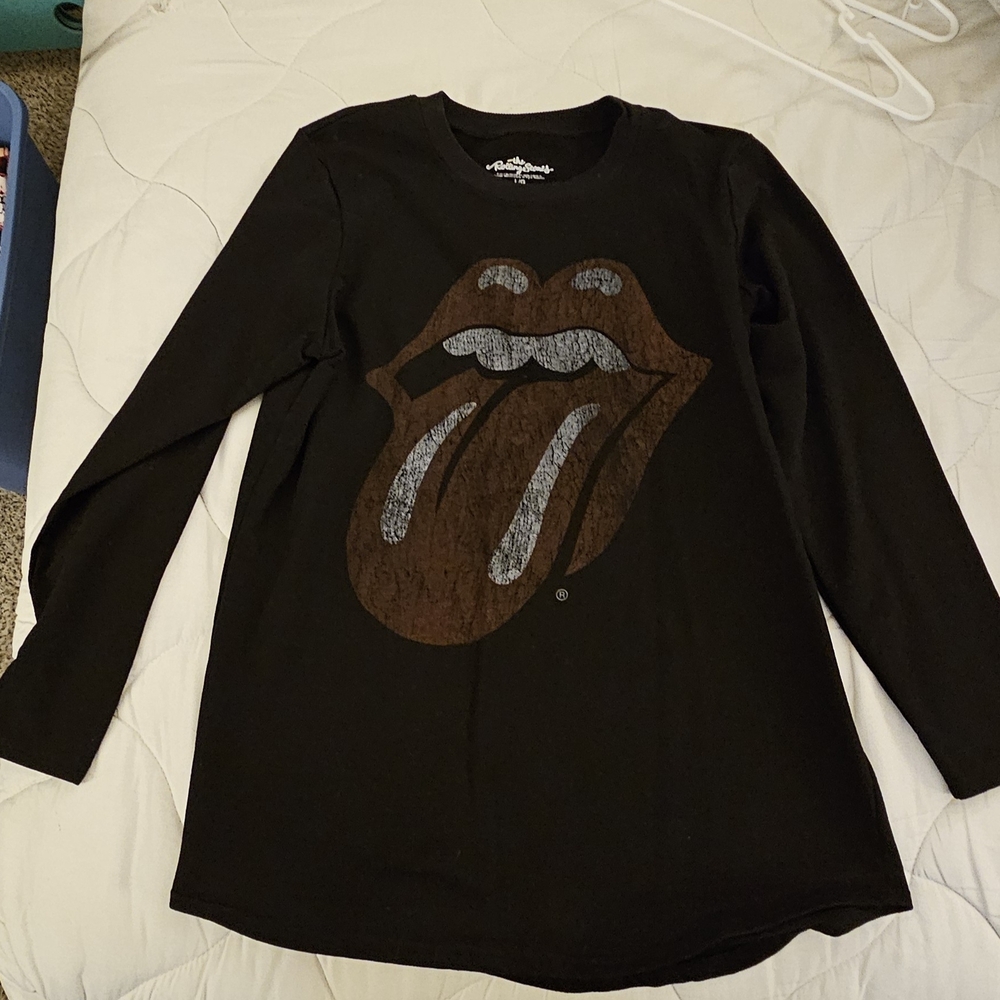 The Rolling Stones Black and Long Sleeve Tunic